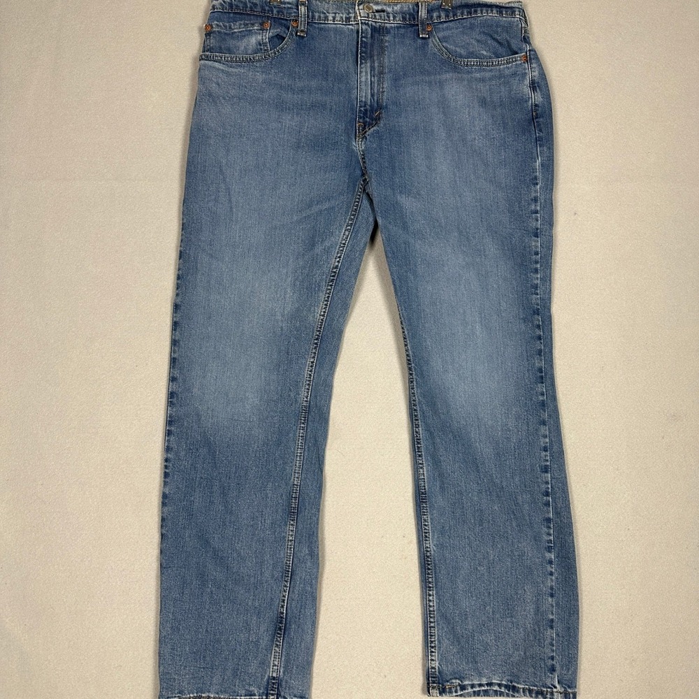 Levis 559 Jeans‎ Mens 38X32 Blue Relaxed Straight Distressed Stretch Denim Pants